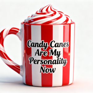 Candy Cane Christmas Coffee Cup