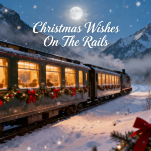 Christmas Wishes On The Rails Christmas Train PNG