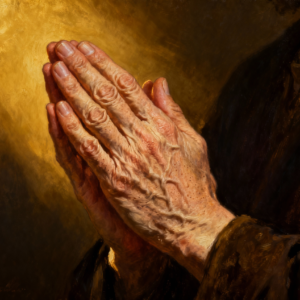 Realistic Praying Hands PNG