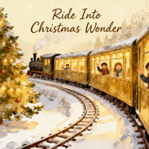 Ride Into Christmas Wonder Christmas Train PNG